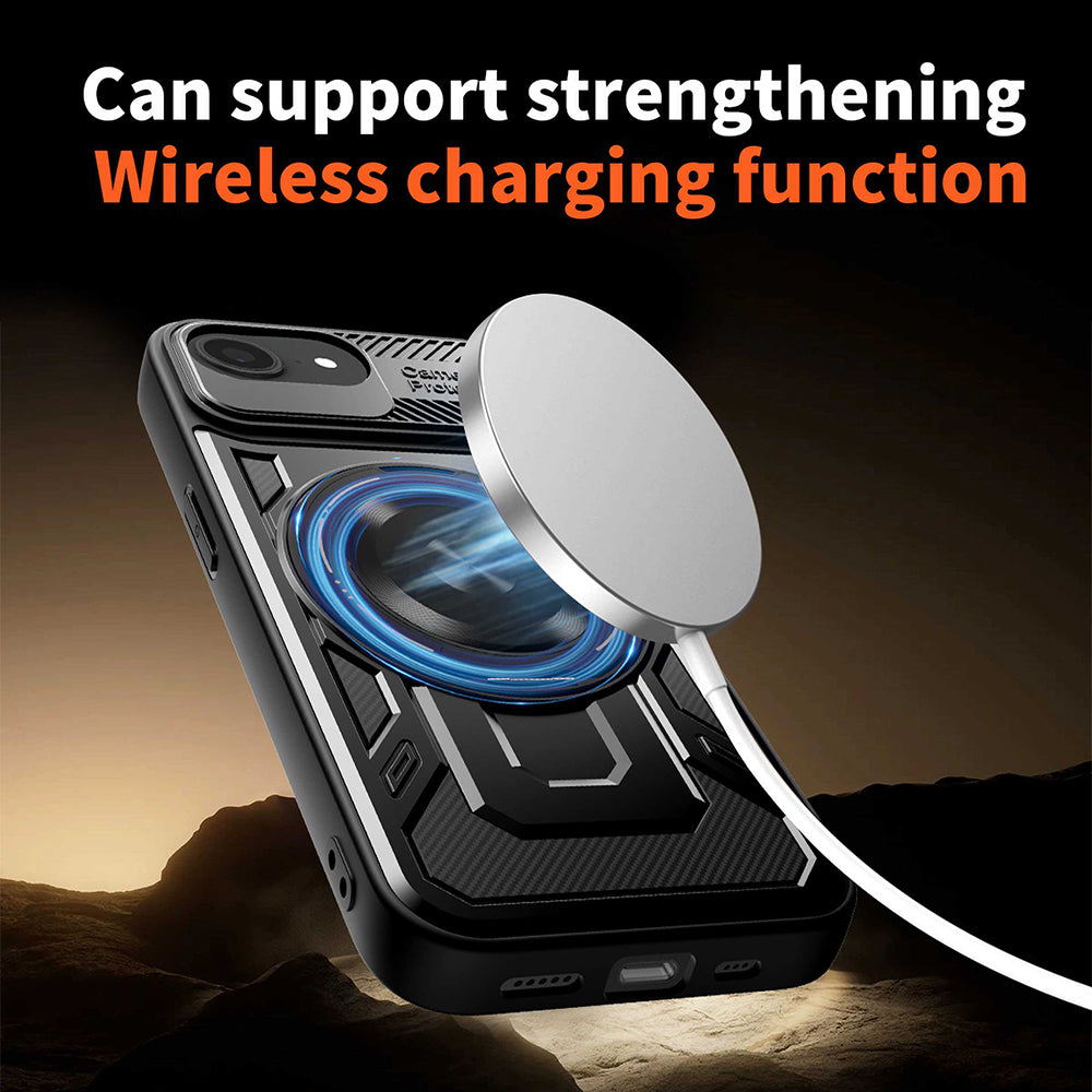 Funda para Apple iPhone 17e / 16e, Techsuit, RuggedCam, Negra