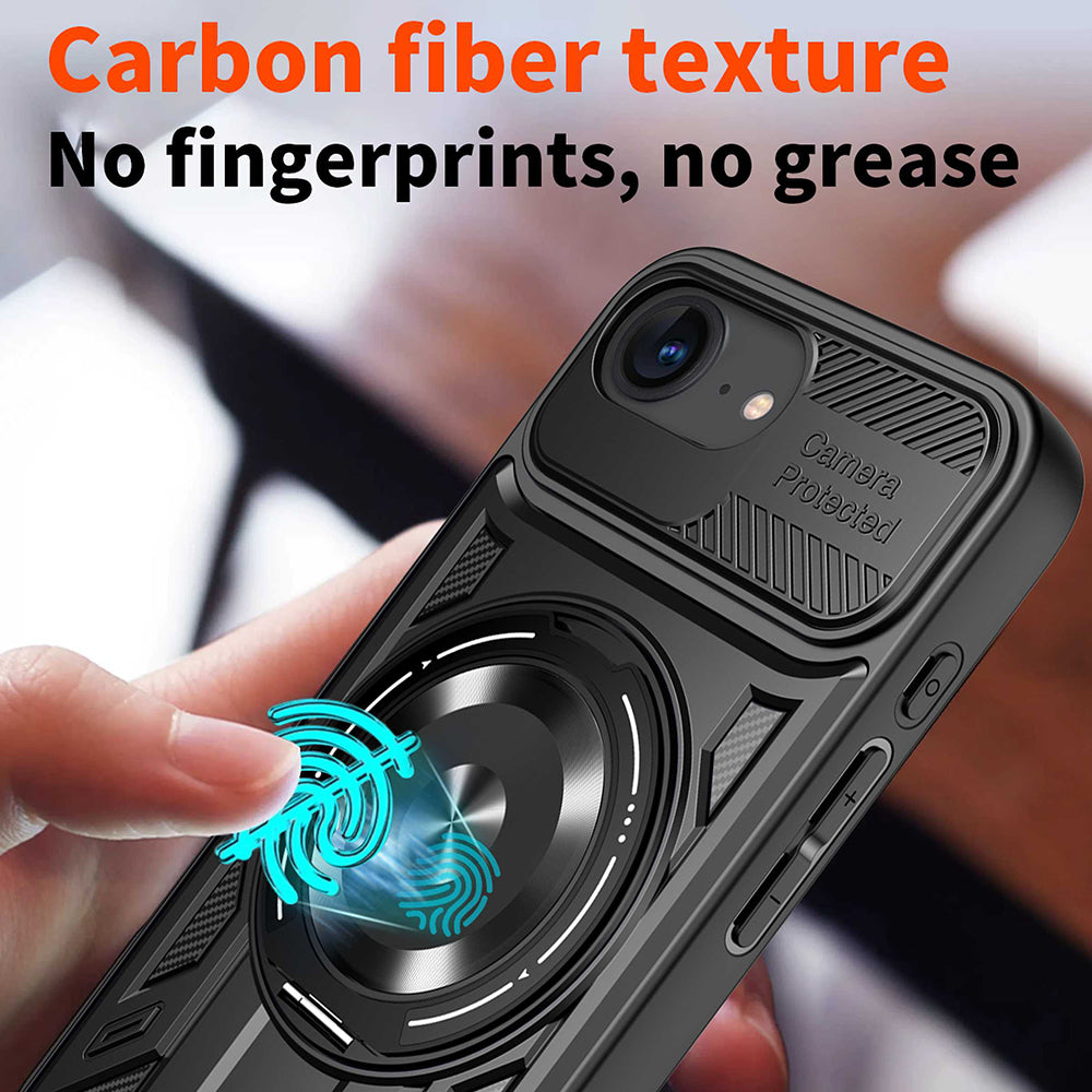 Funda para Apple iPhone 17e / 16e, Techsuit, RuggedCam, Negra