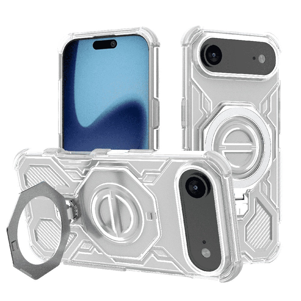 Funda para Apple iPhone 17 Air, Techsuit, Carbon Shield Pro, Blanca.