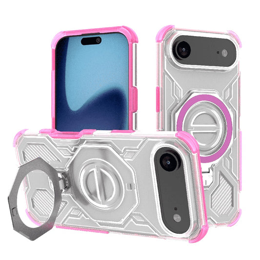 Funda para Apple iPhone 17 Air, Techsuit, Carbon Shield Pro, Rosa