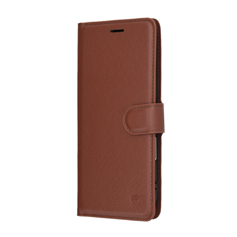 Funda para Apple iPhone 17 Air, Techsuit, Leather Folio, Marrón