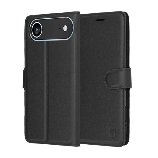 Funda para Apple iPhone 17 Air, Techsuit, Leather Folio, Negra