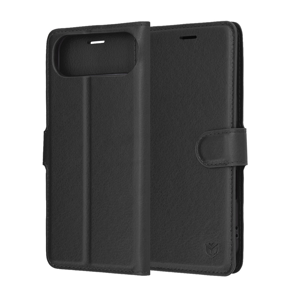 Funda para Apple iPhone 17 Air, Techsuit, Leather Folio, Negra