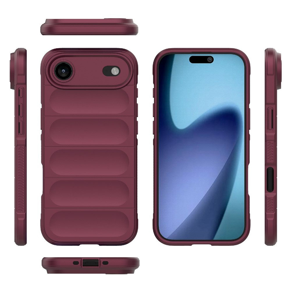 Funda para Apple iPhone 17 Air, Techsuit, Magic Shield, Burdeos