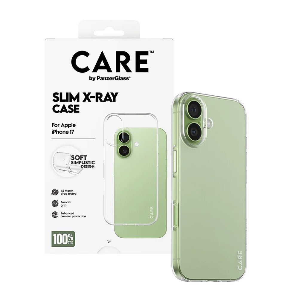 Funda para Apple iPhone 17, PanzerGlass, Care Fashionable X-ray, Transparente