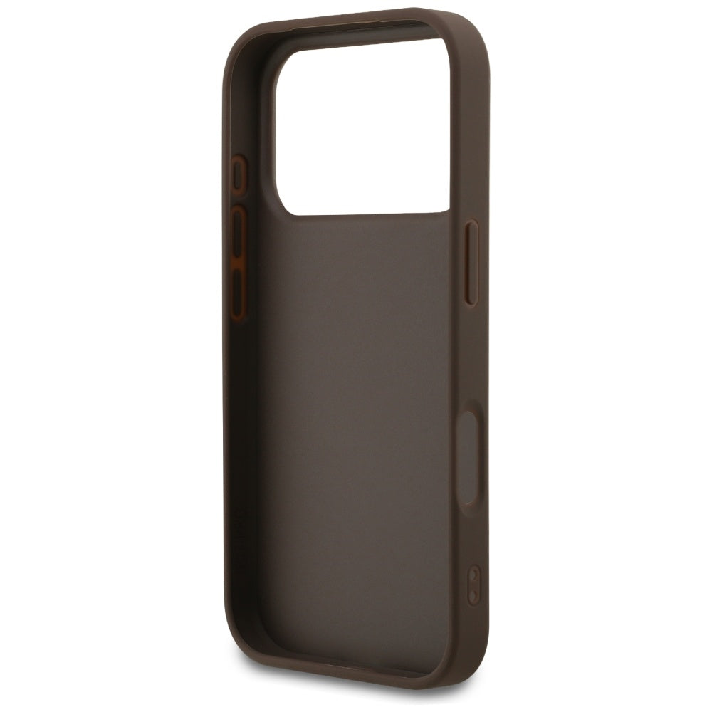 Funda para Apple iPhone 17 Pro, Guess, 4G Classic, Marrón