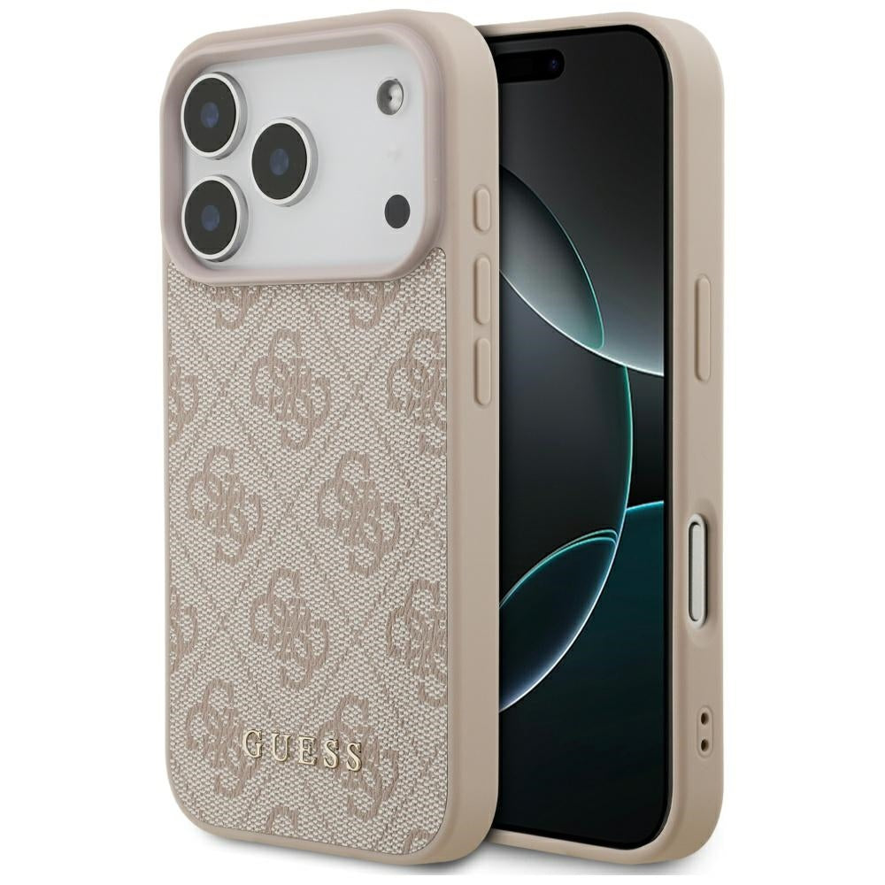 Funda para Apple iPhone 17 Pro, Guess, 4G Classic, Rosa