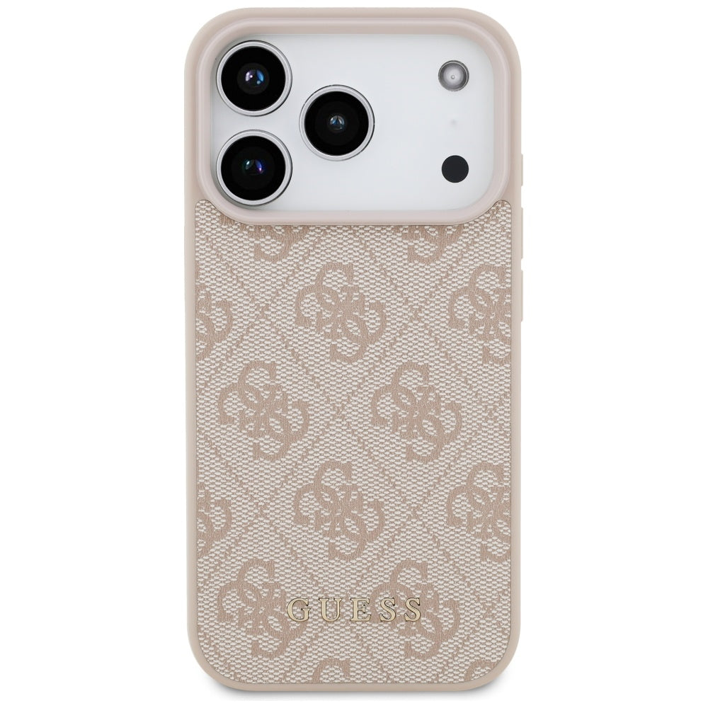 Funda para Apple iPhone 17 Pro, Guess, 4G Classic, Rosa