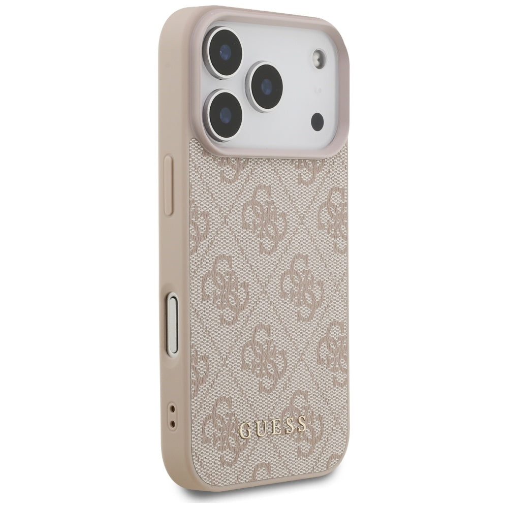 Funda para Apple iPhone 17 Pro, Guess, 4G Classic, Rosa