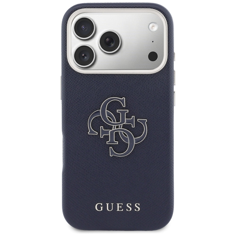 Funda para Apple iPhone 17 Pro, Guess, Resin Logo, Azul