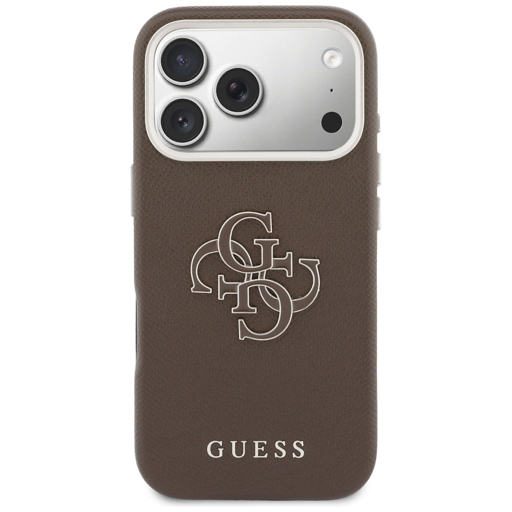 Funda para Apple iPhone 17 Pro, GUESS, Resin Logo, Marrón