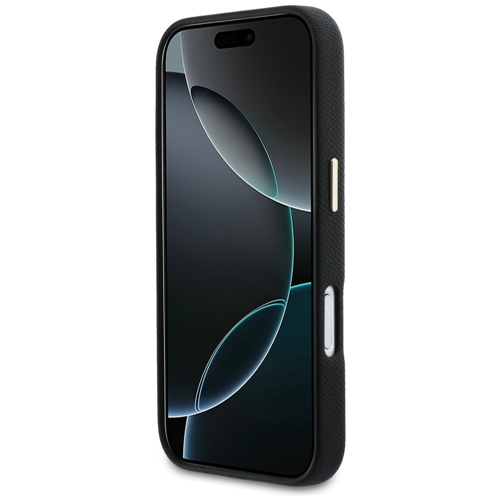 Case for Apple iPhone 17 Pro, Guess, Resin Logo, Black