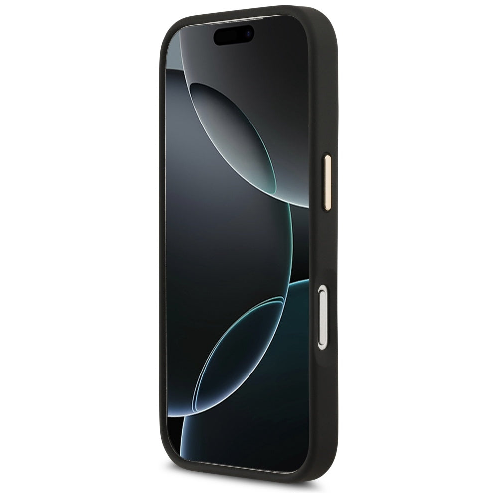 Funda para Apple iPhone 17 Pro, Karl Lagerfeld, Script Logo, Negra
