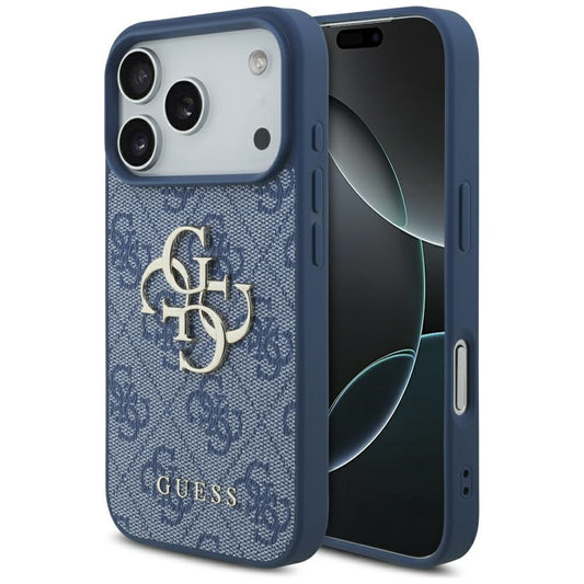 Funda para Apple iPhone 17 Pro Max, Guess, 4G Big Logo, Azul