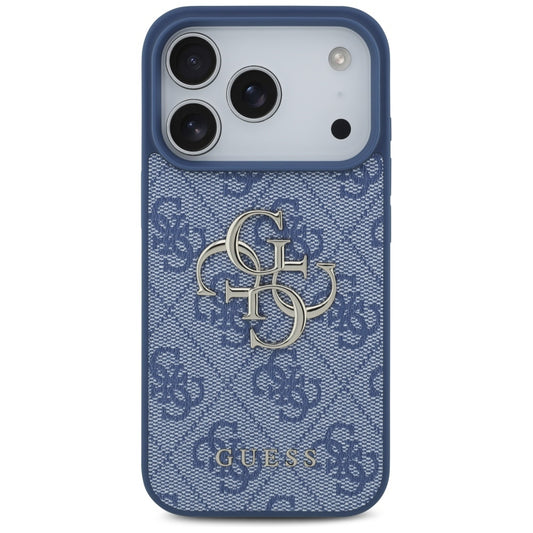 Funda para Apple iPhone 17 Pro Max, Guess, 4G Big Logo, Azul