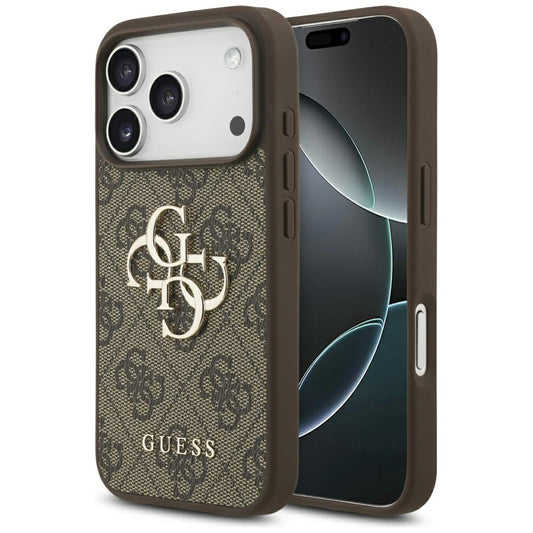 Funda para Apple iPhone 17 Pro Max, Guess, 4G Big Logo, Marrón