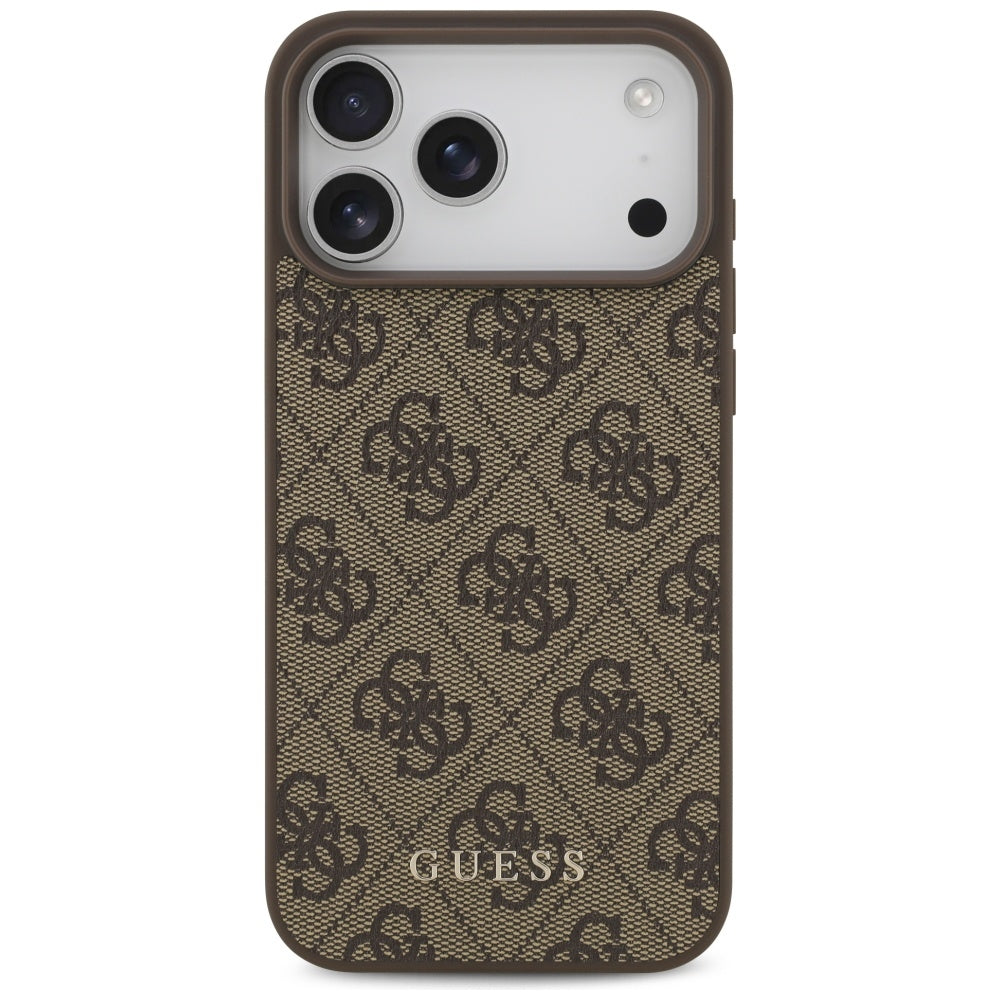 Funda para Apple iPhone 17 Pro Max, Guess, 4G Classic, Marrón.