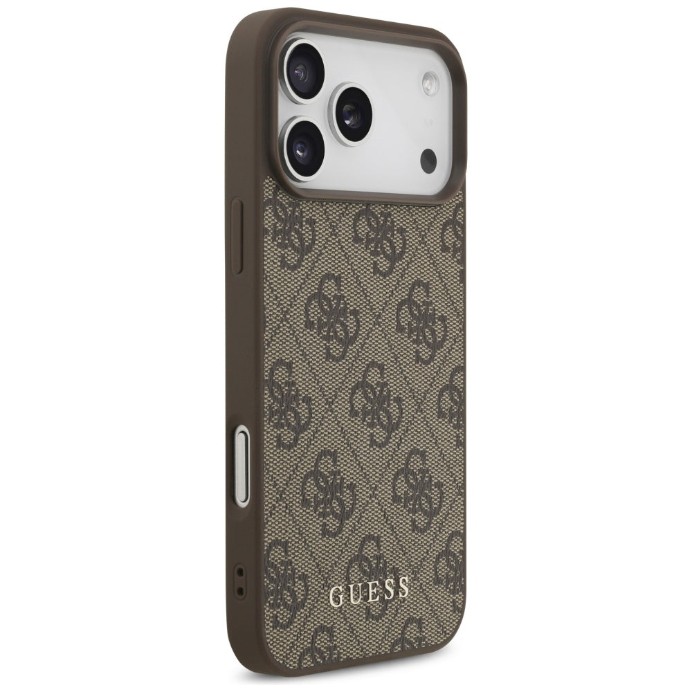 Funda para Apple iPhone 17 Pro Max, Guess, 4G Classic, Marrón.