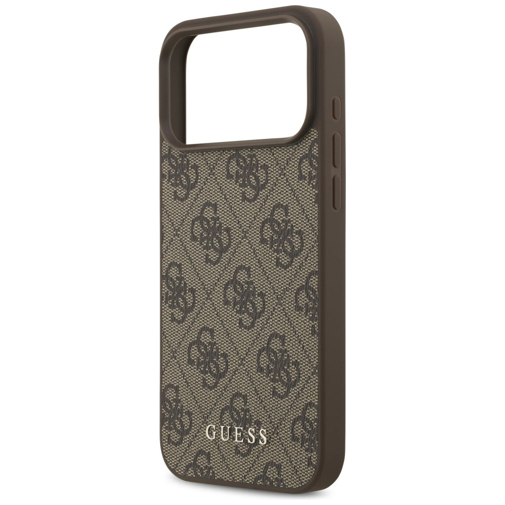 Funda para Apple iPhone 17 Pro Max, Guess, 4G Classic, Marrón.