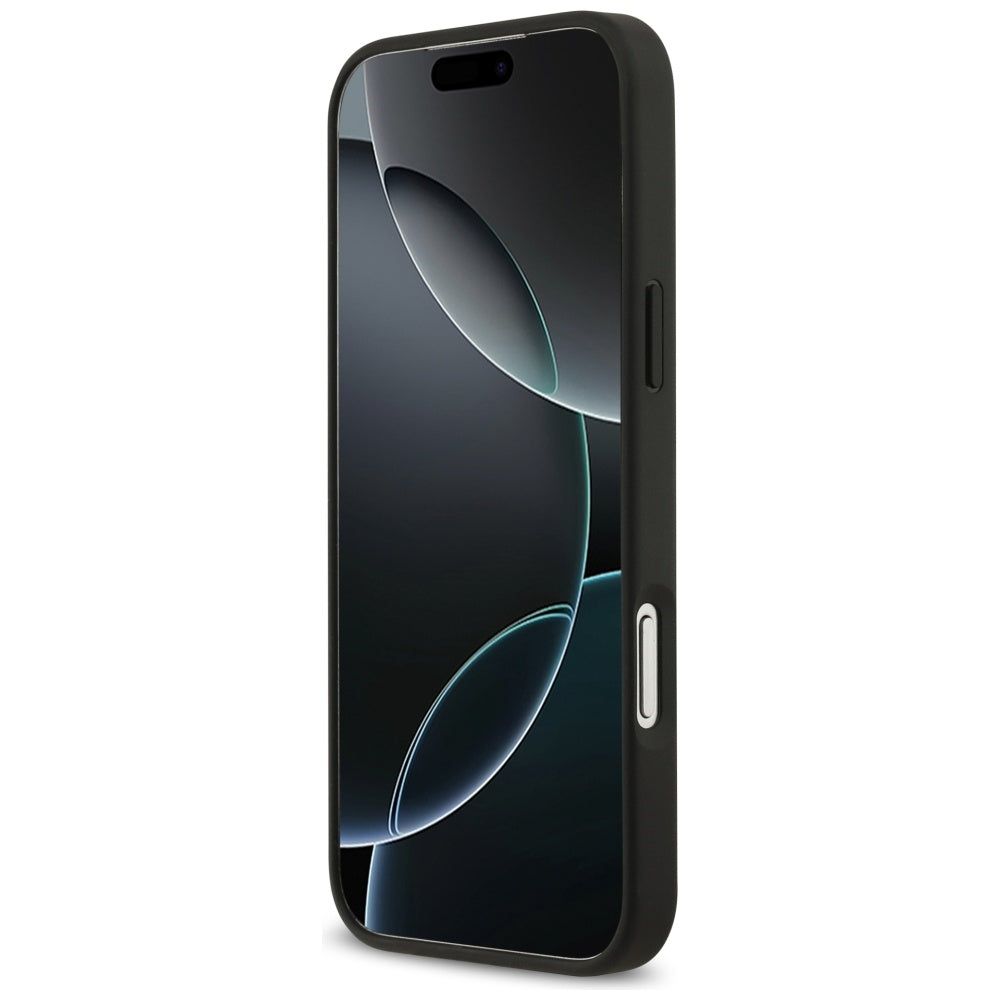 Funda para Apple iPhone 17 Pro Max, Guess, 4G Double Card Triangle, Negra