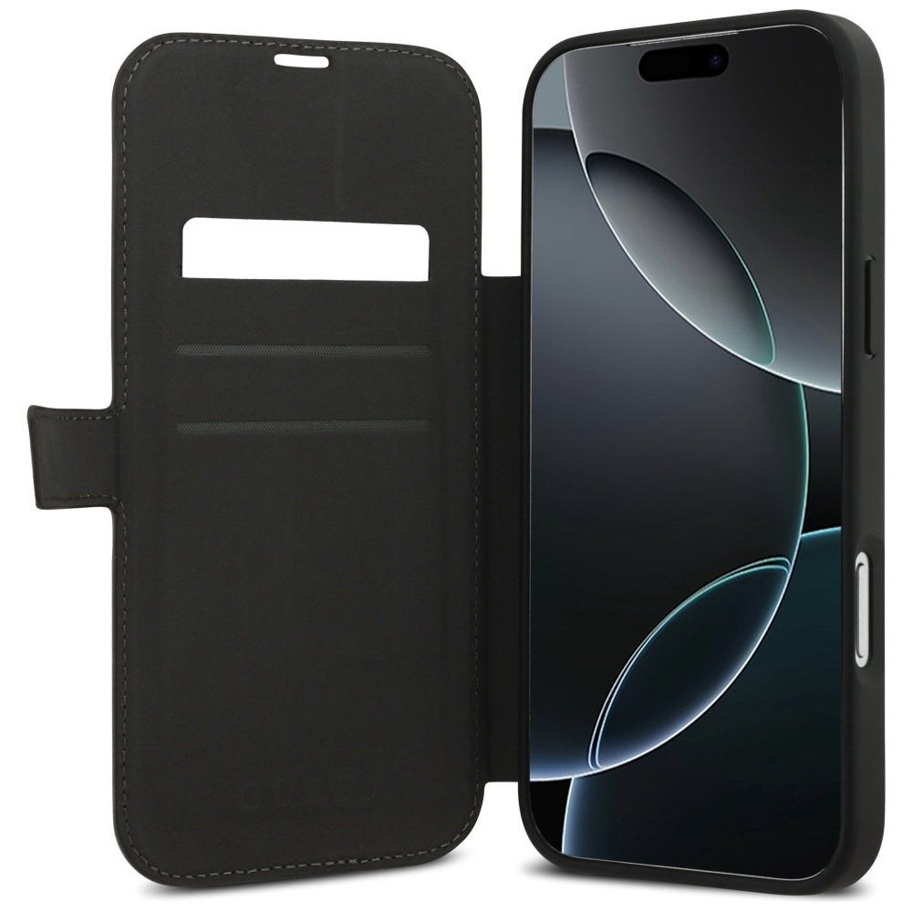 Funda para Apple iPhone 17 Pro Max, Guess, 4G Metal Logo, Marrón