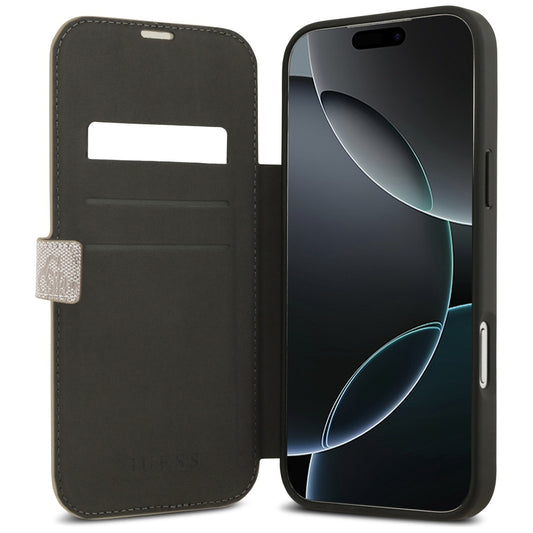 Funda para Apple iPhone 17 Pro Max, Guess, 4G Metal Logo, Rosa.