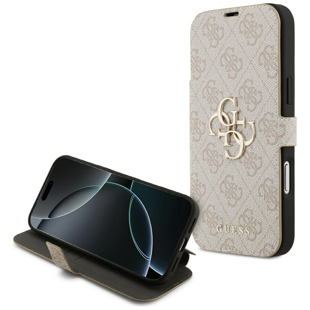 Funda para Apple iPhone 17 Pro Max, Guess, 4G Metal Logo, Rosa.