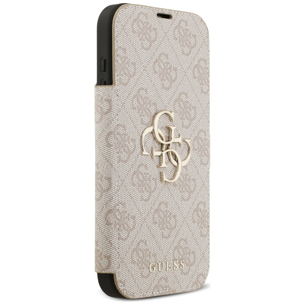 Funda para Apple iPhone 17 Pro Max, Guess, 4G Metal Logo, Rosa.