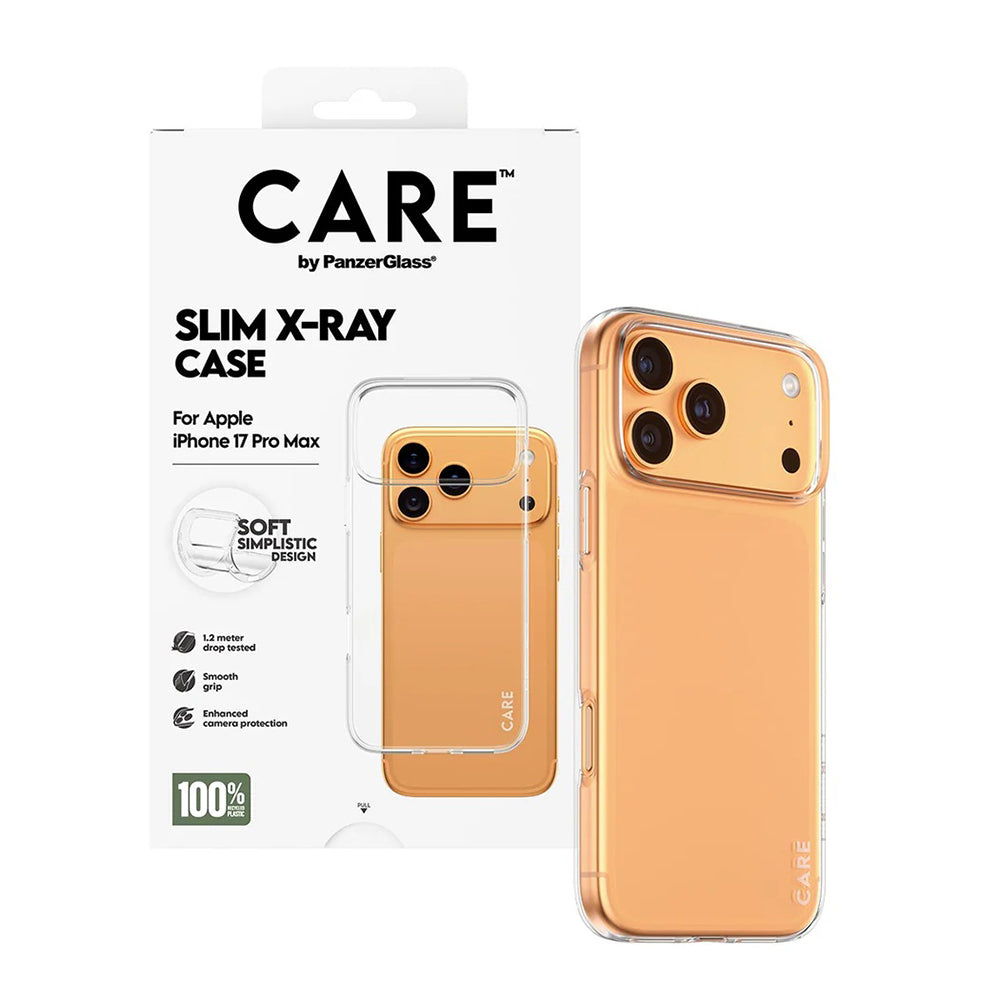 Funda para Apple iPhone 17 Pro Max, PanzerGlass, Care Fashionable X-ray, Transparente