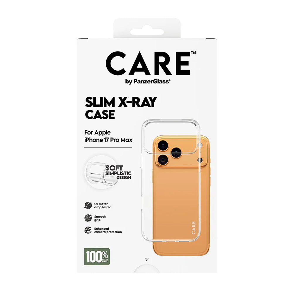 Funda para Apple iPhone 17 Pro Max, PanzerGlass, Care Fashionable X-ray, Transparente
