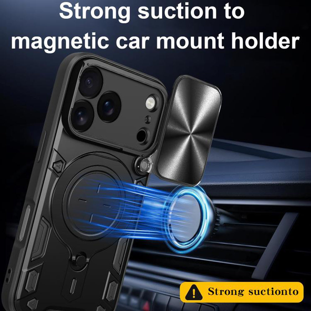 Funda para Apple iPhone 17 Pro Max, Techsuit, CamGuard Pro, Rosa Dorada