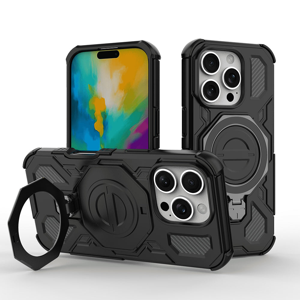 Funda para Apple iPhone 17 Pro Max, Techsuit, Carbon Shield Pro, Negra.