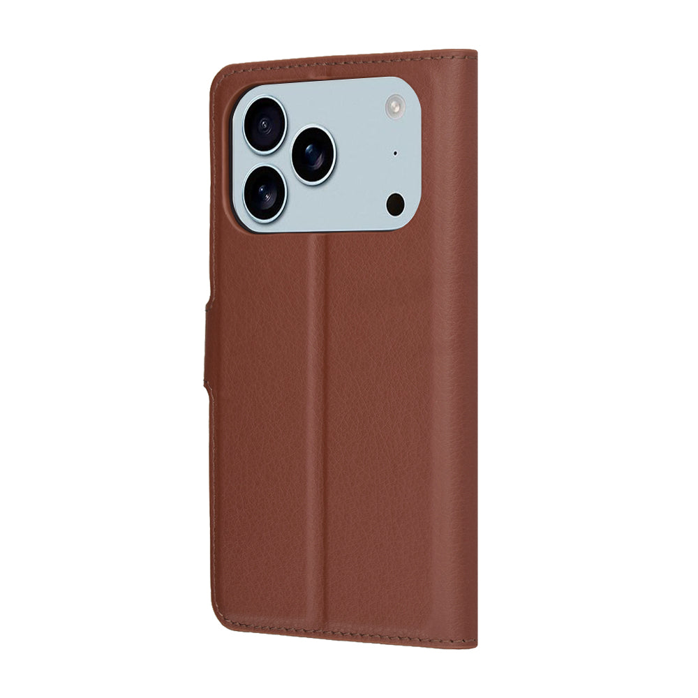 Funda para Apple iPhone 17 Pro Max, Techsuit, Leather Folio, Marrón