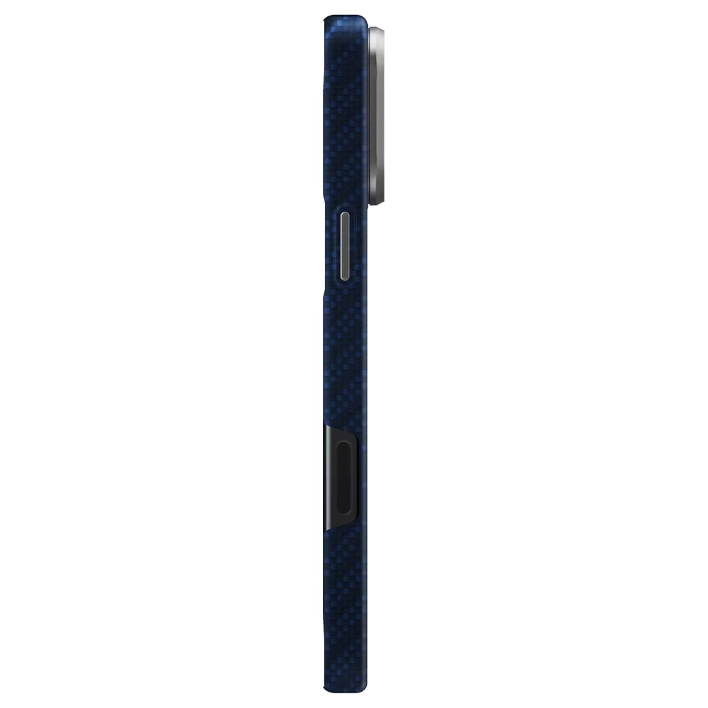 Funda MagSafe para Apple iPhone 17 Pro Max, UNIQ, Keva MagClick, Azul Marino.