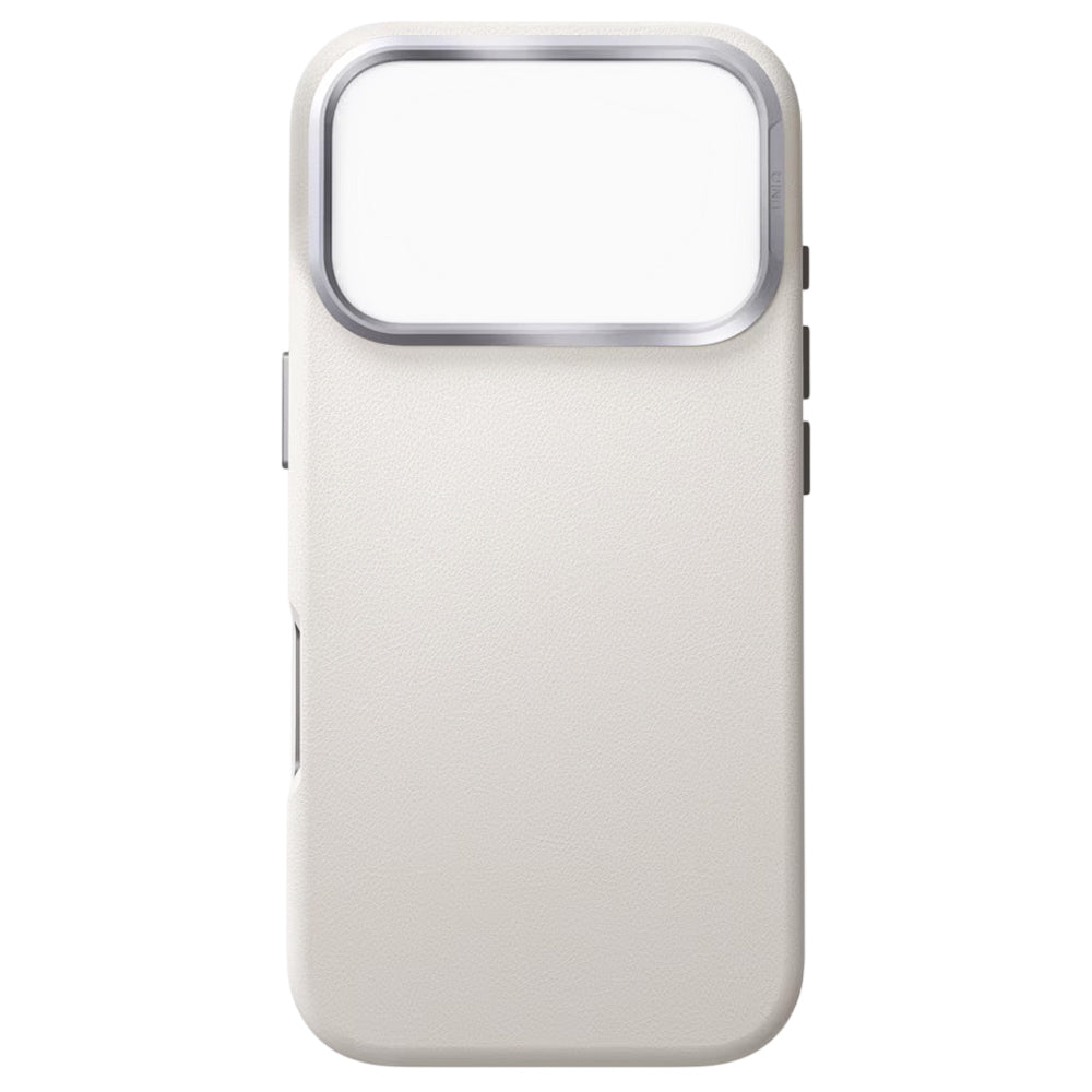 Funda para Apple iPhone 17 Pro Max, UNIQ, Lyden Leatherette, Gris