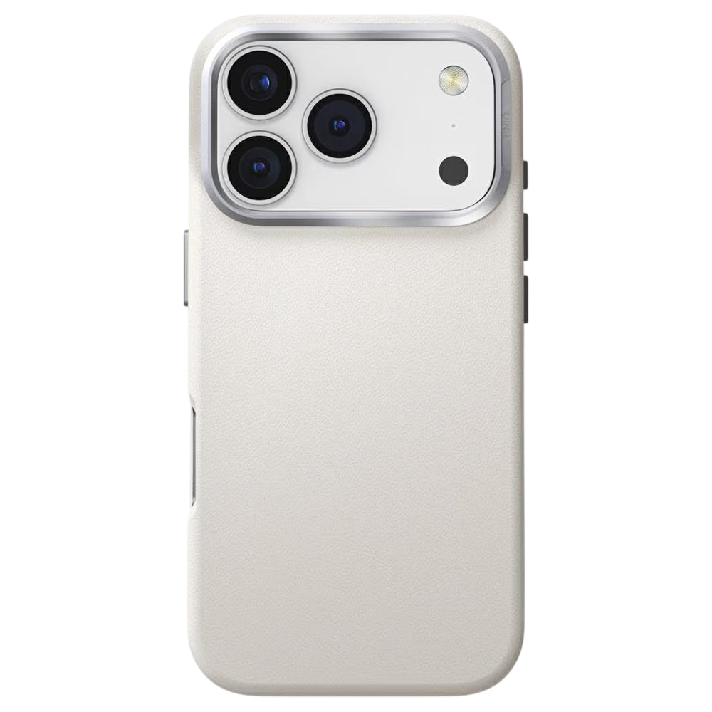 Funda para Apple iPhone 17 Pro Max, UNIQ, Lyden Leatherette, Gris