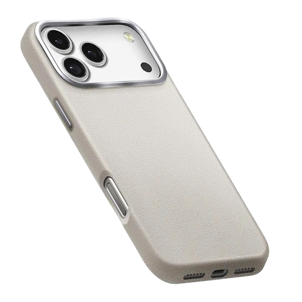 Funda para Apple iPhone 17 Pro Max, UNIQ, Lyden Leatherette, Gris
