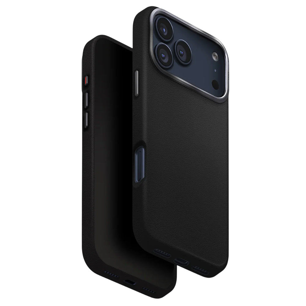 Funda para Apple iPhone 17 Pro Max, UNIQ, Lyden Leatherette, Negra