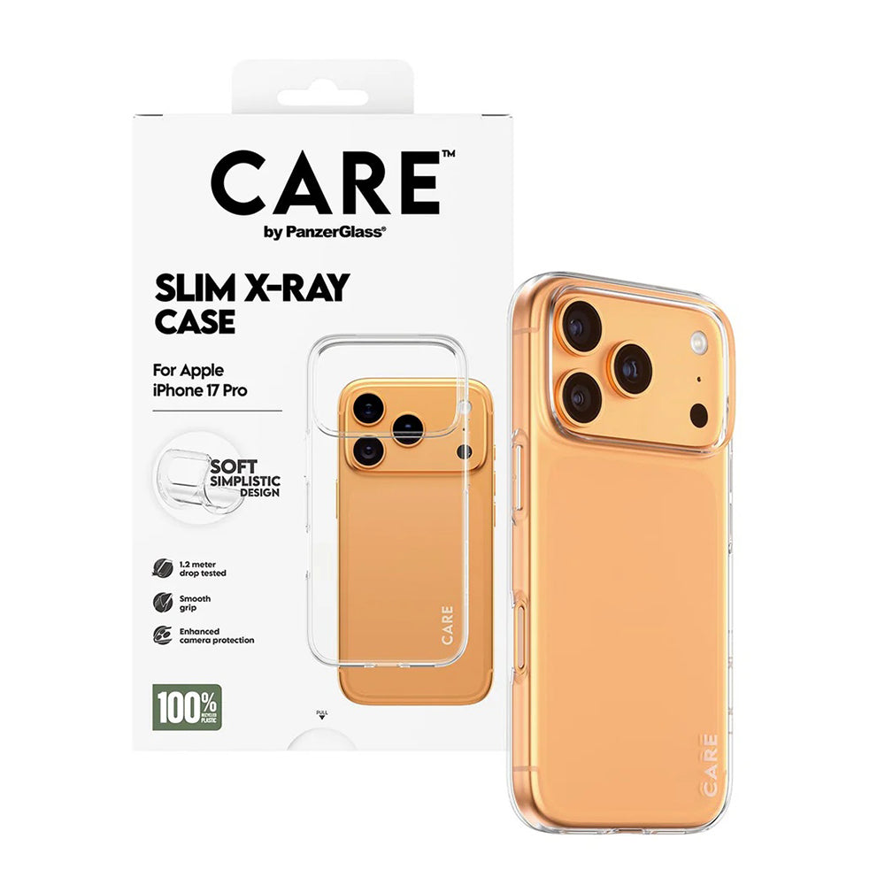 Funda para Apple iPhone 17 Pro, PanzerGlass, Care Fashionable X-ray, Transparente