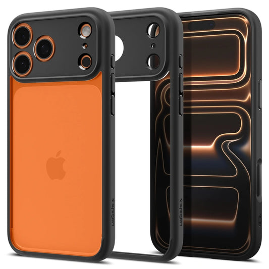 Funda para Apple iPhone 17 Pro, Spigen, Ultra Hybrid, Negra Mate