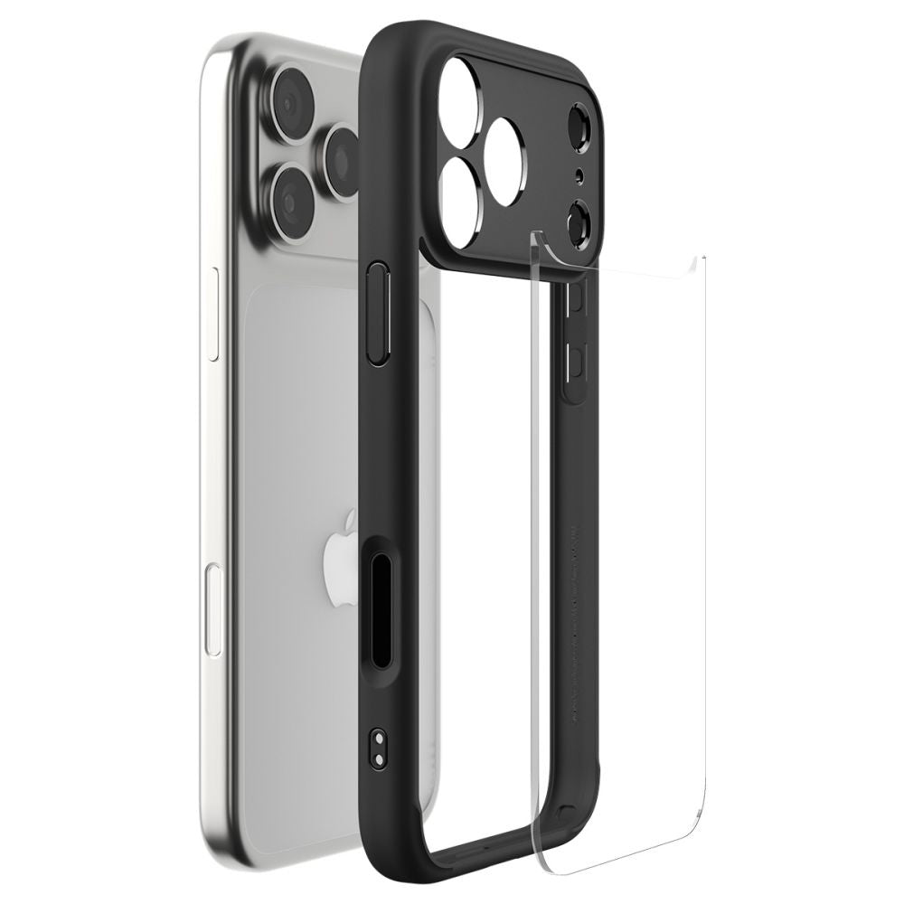 Funda para Apple iPhone 17 Pro, Spigen, Ultra Hybrid, Negra Mate ACS10343