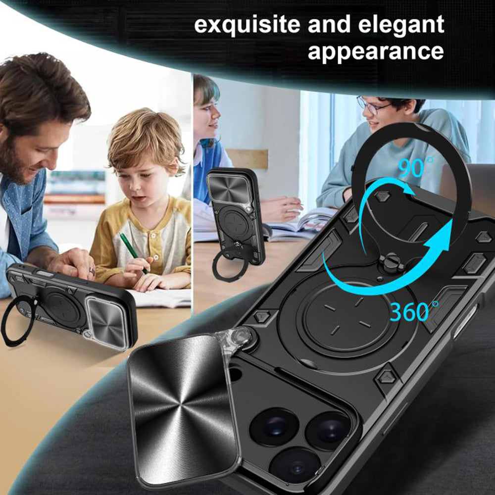 Funda para Apple iPhone 17 Pro, Techsuit, CamGuard Pro, Rosa Dorado