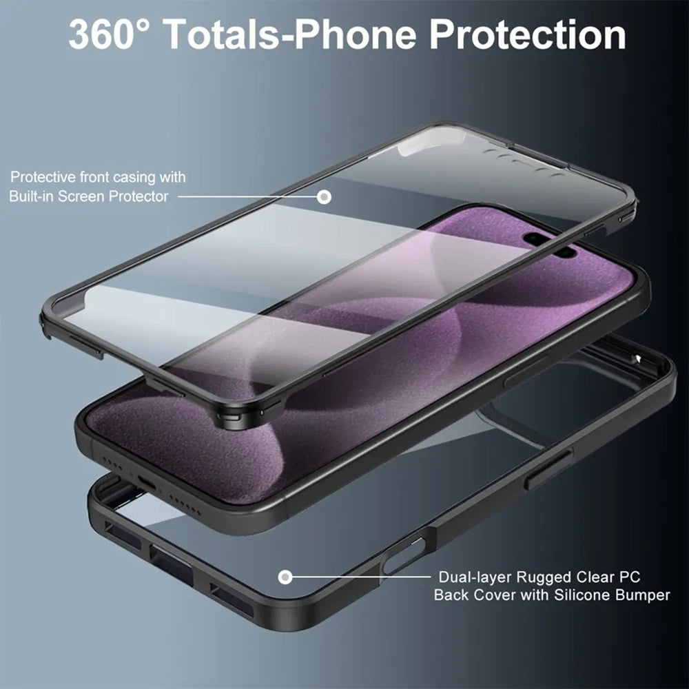 Funda para Apple iPhone 17 Pro, Techsuit, ColorVerse 360, Azul