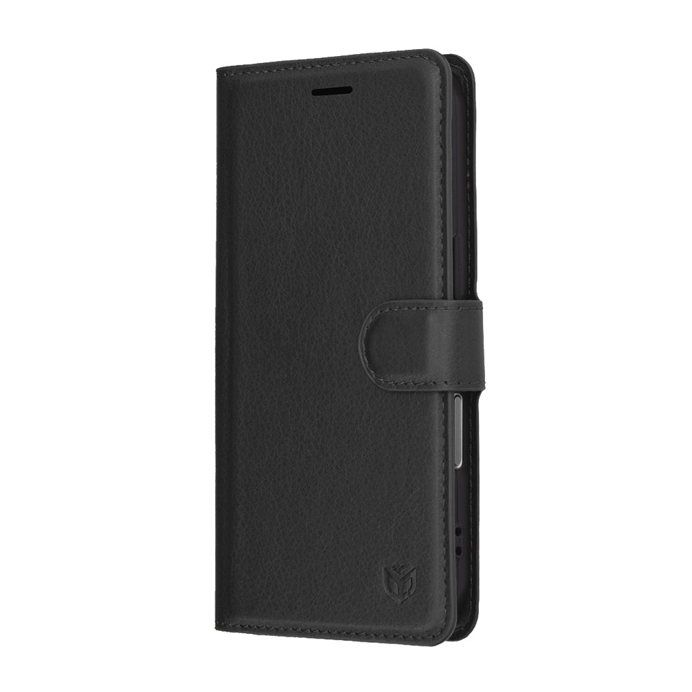 Funda para Apple iPhone 17 Pro, Techsuit, Leather Folio, Negra