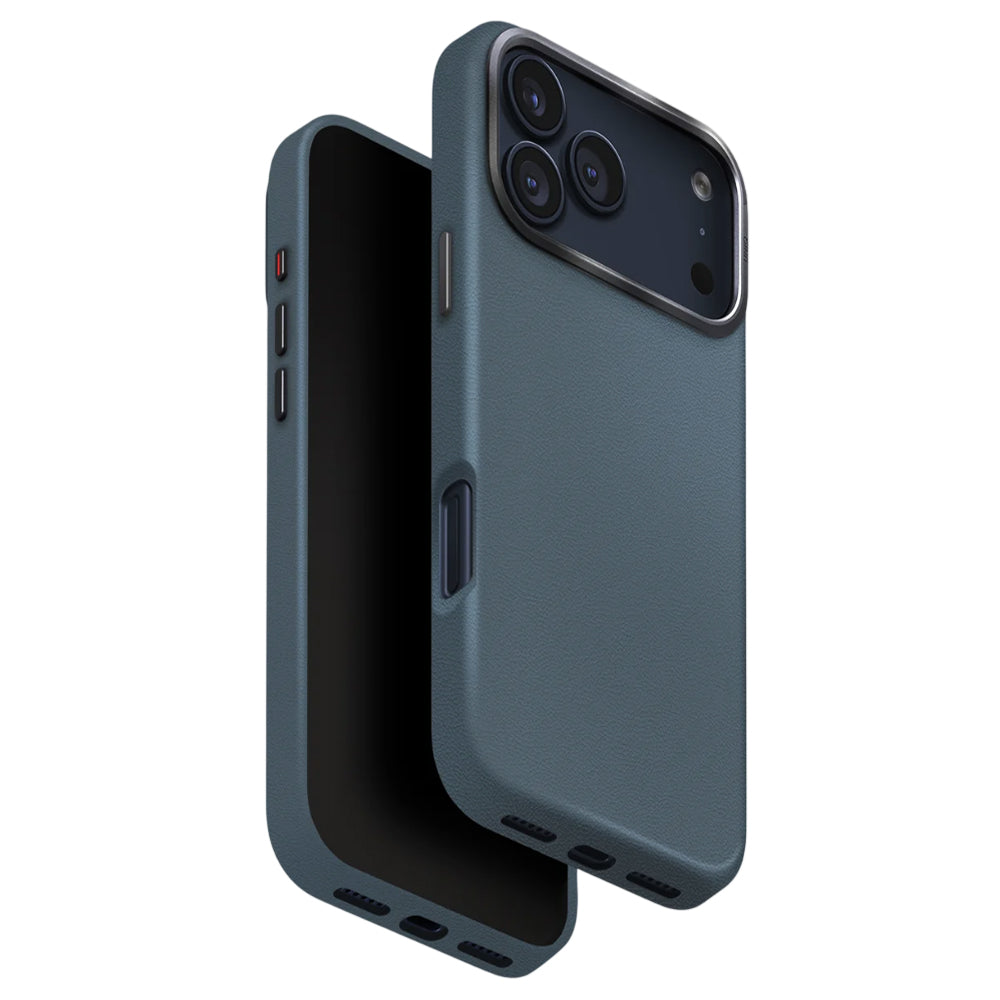 Funda para Apple iPhone 17 Pro, UNIQ, Lyden Leatherette, Azul