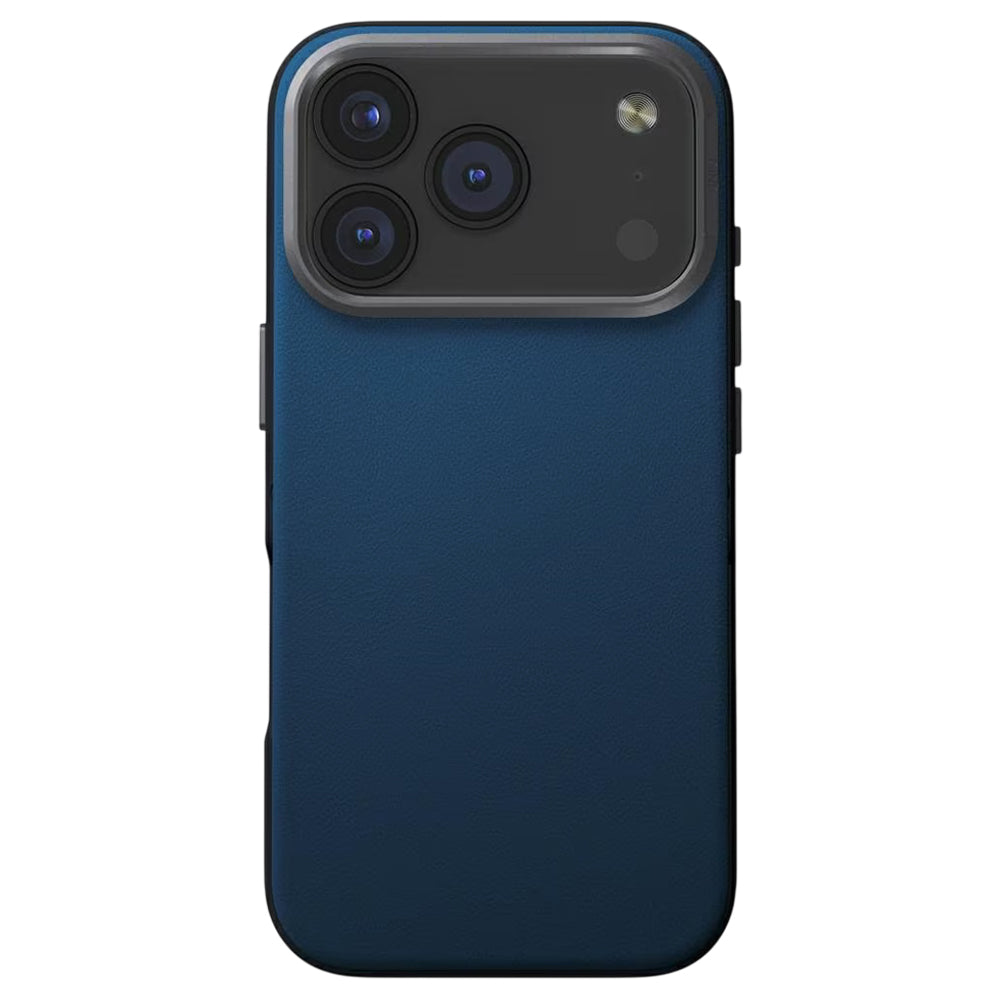 Funda para Apple iPhone 17 Pro, UNIQ, Lyden Leatherette, Azul Negro