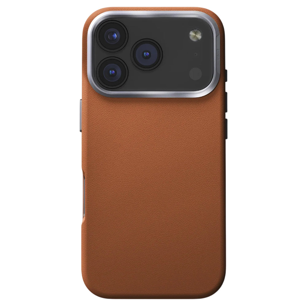 Funda para Apple iPhone 17 Pro, UNIQ, Lyden Leatherette, Marrón