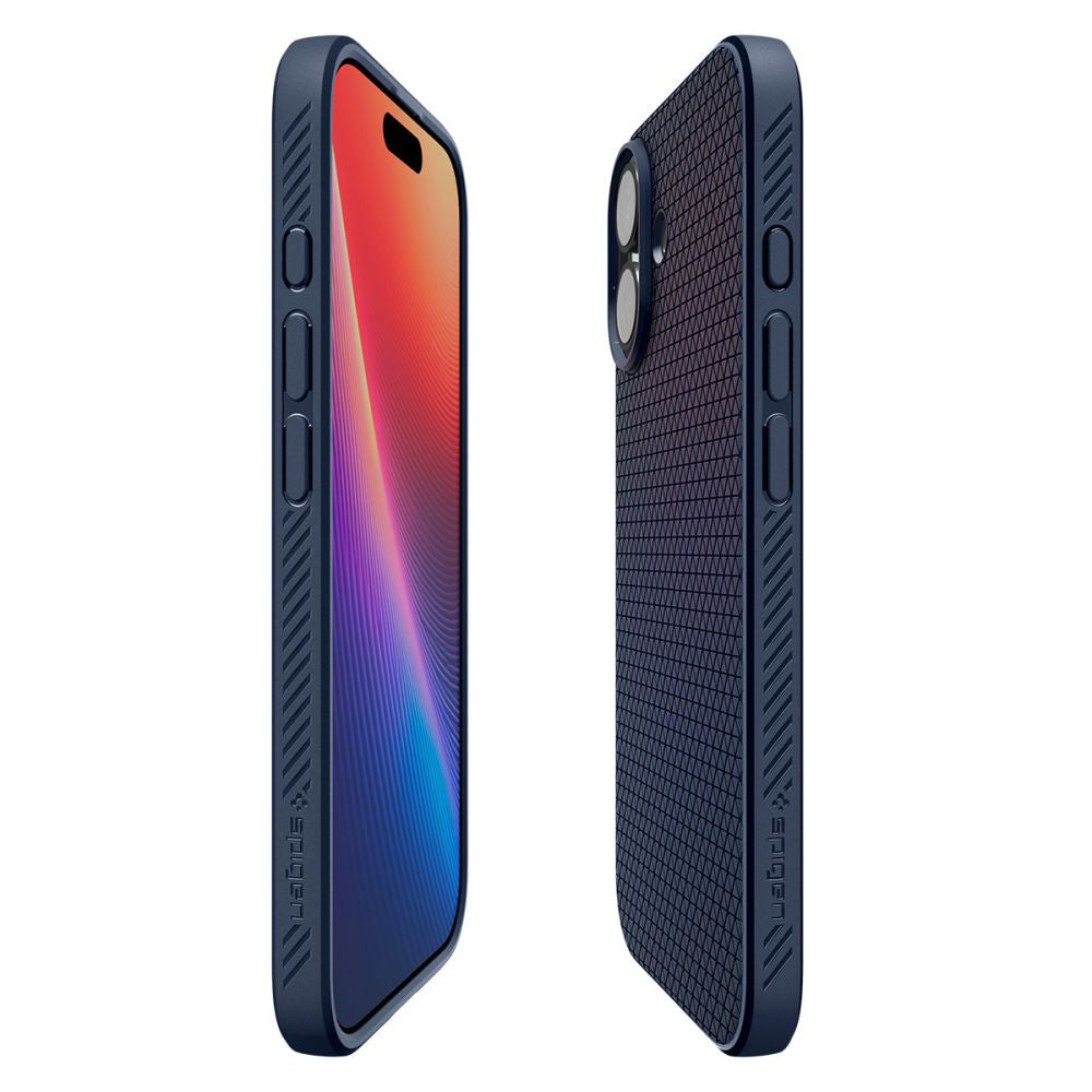 Funda para Apple iPhone 17, Spigen, Liquid Air, Azul Marino ACS10370