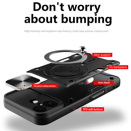 Case for Apple iPhone 17, Techsuit, CamGuard Pro, Rose Gold