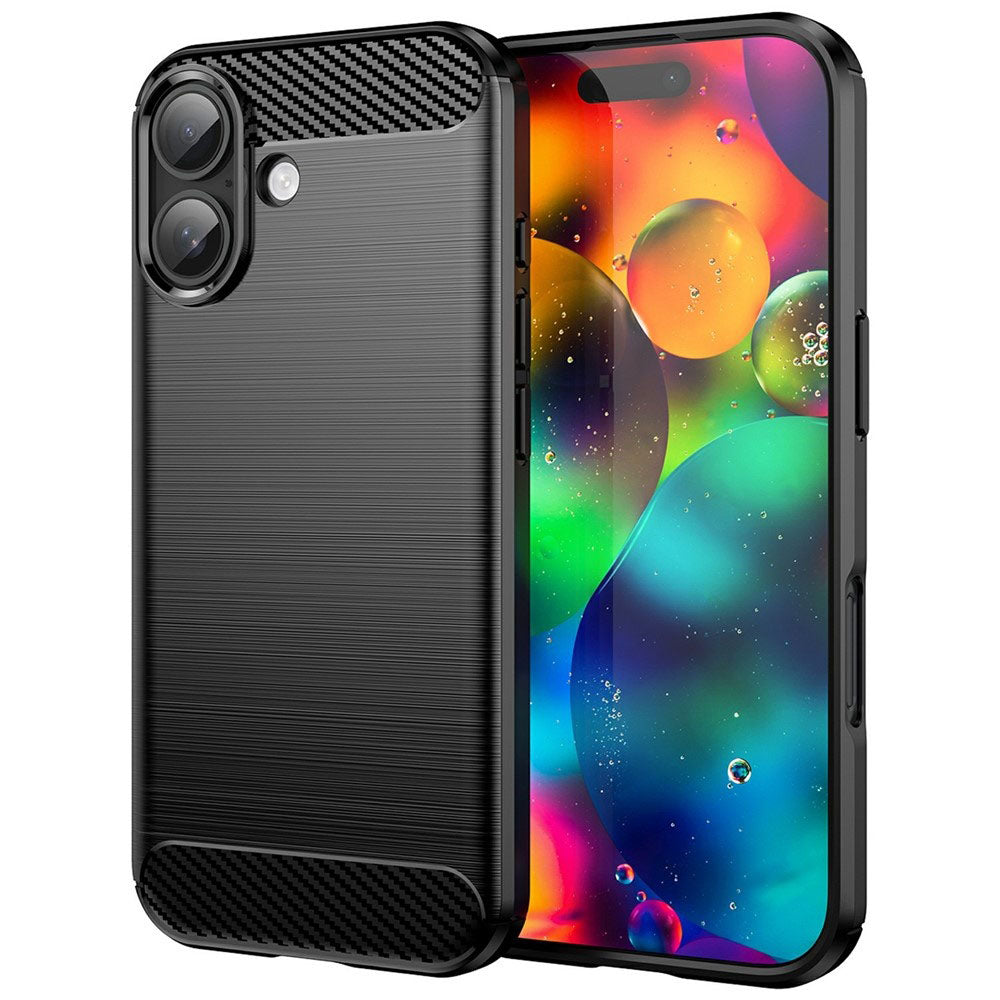 Funda para Apple iPhone 17, Techsuit, Carbono, Negra